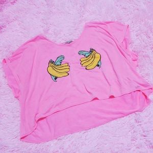 Wildfox Bananas Crop Top